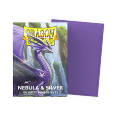 Dragon Shield Standard Size Dual Matte Sleeves - Nebula & Silver - 100 Count (Copy) - Deck Out Gaming