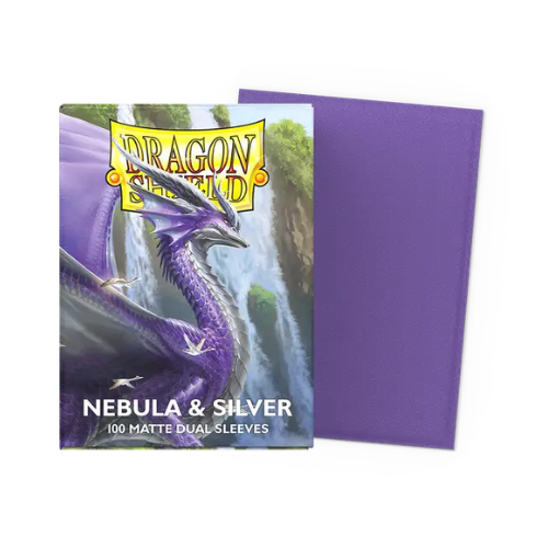 Dragon Shield Standard Size Dual Matte Sleeves - Nebula & Silver - 100 Count (Copy) - Deck Out Gaming
