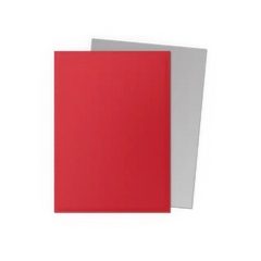 Dragon Shield Standard Size Dual Matte Sleeves - Crimson & Silver - 100 Count - Deck Out Gaming