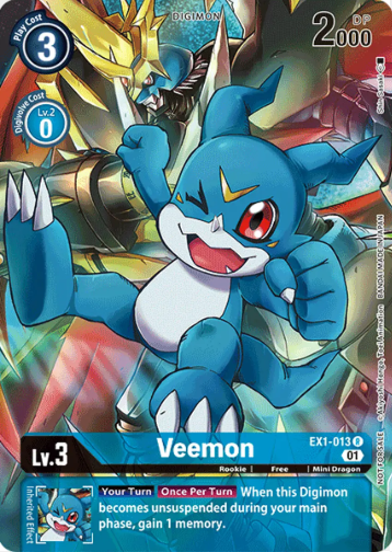 Veemon (Tamer's Evolution Box 2) (EX1-013) [Classic Collection] Foil - Deck Out Gaming