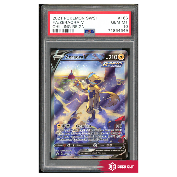 Zeraora V - Chilling Reign - 166 - PSA 10 - 71864649 - Deck Out Gaming