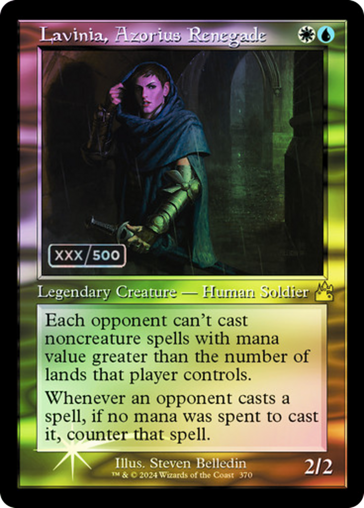 Lavinia, Azorius Renegade (Retro Frame) (Serial Numbered) (370) [Ravnica Remastered] foil - Deck Out Gaming