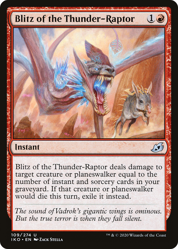 Blitz of the Thunder-Raptor (109) [Ikoria: Lair of Behemoths] foil - Deck Out Gaming