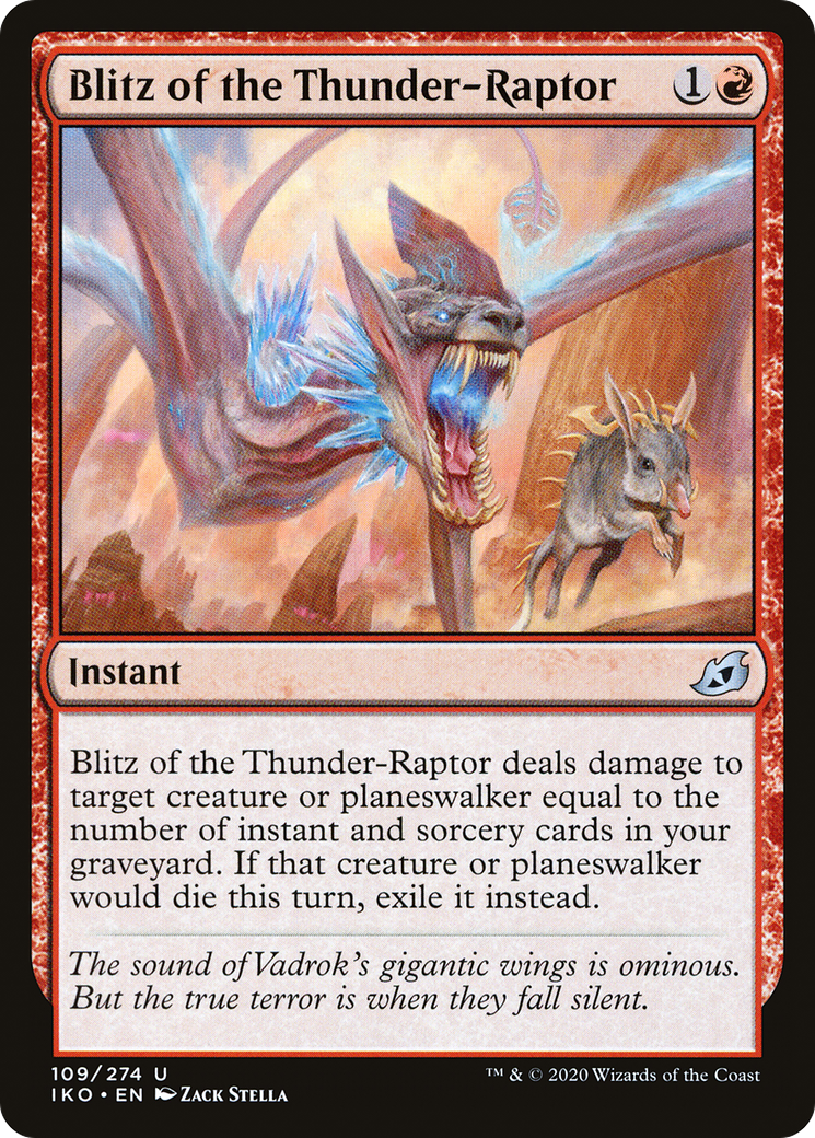 Blitz of the Thunder-Raptor (109) [Ikoria: Lair of Behemoths] - Deck Out Gaming