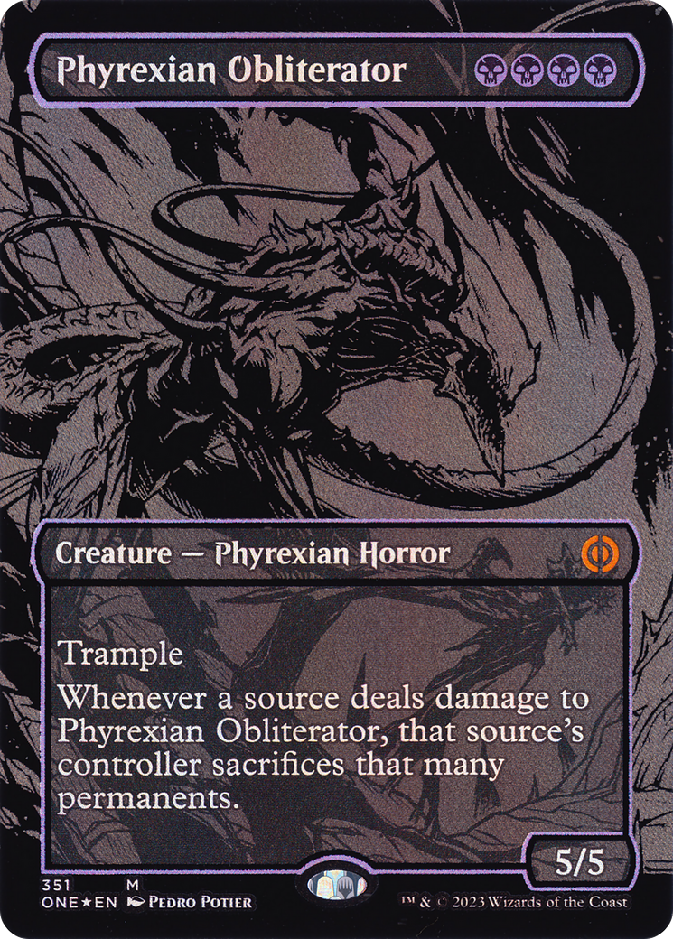 Phyrexian Obliterator (Oil Slick Raised Foil) (351) [Phyrexia: All Will Be One] foil - Deck Out Gaming