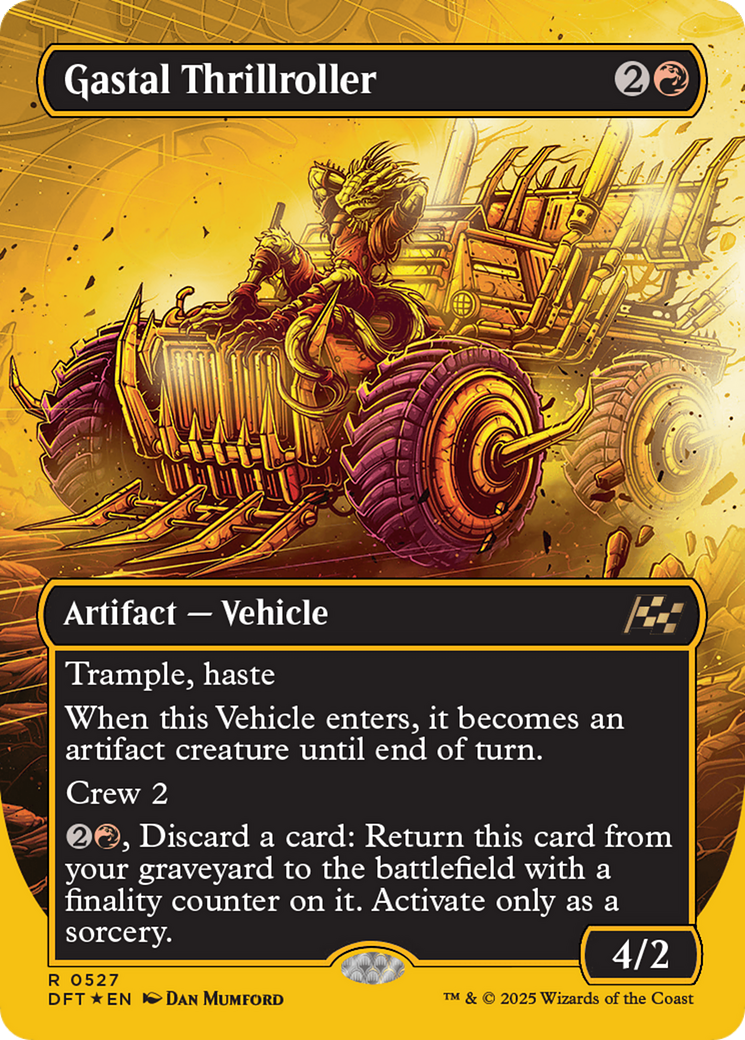 Gastal Thrillroller (Borderless) (First-Place Foil) (527) [Aetherdrift] foil - Deck Out Gaming