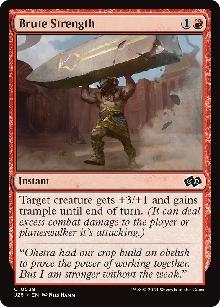 Brute Strength (528) [Foundations Jumpstart] - Deck Out Gaming
