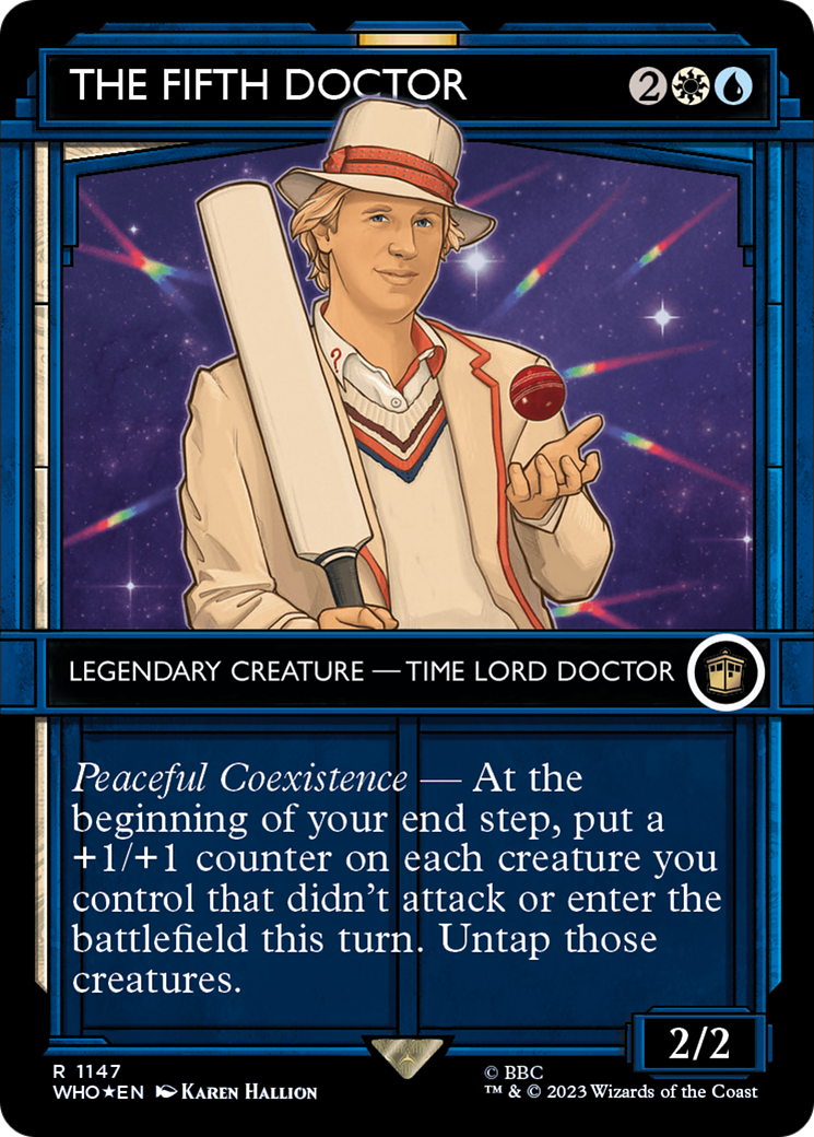 The Fifth Doctor (Showcase) (Surge Foil) (1147) [Doctor Who] foil - Deck Out Gaming