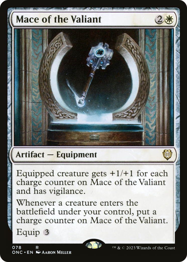 Mace of the Valiant (78) [Commander: Phyrexia: All Will Be One] - Deck Out Gaming