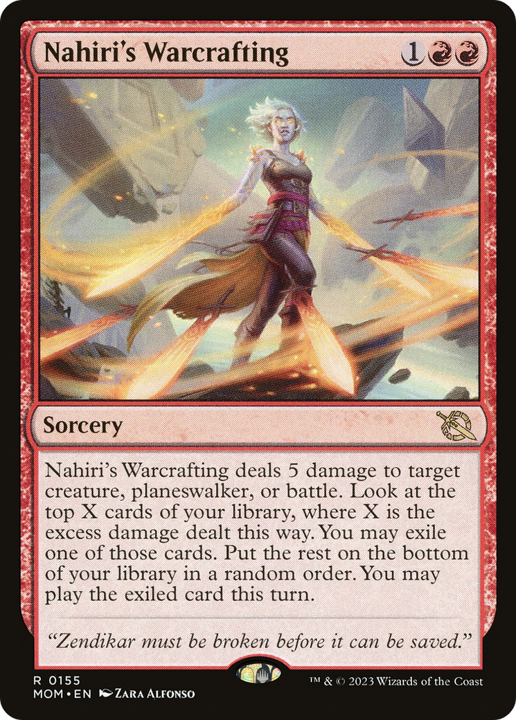 Nahiri's Warcrafting (155) [March of the Machine] foil - Deck Out Gaming
