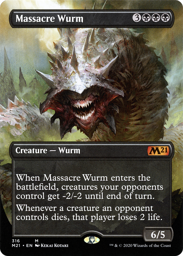 Massacre Wurm (Alternate Art) (316) [Core Set 2021] - Deck Out Gaming