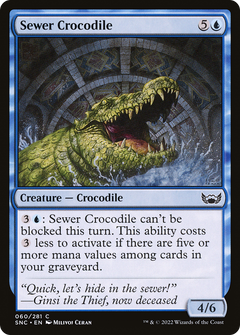 Sewer Crocodile (60) [Streets of New Capenna] foil - Deck Out Gaming