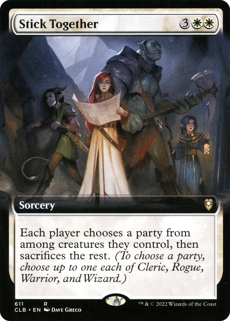 Stick Together (Extended Art) (611) [Commander Legends: Battle for Baldur's Gate] - Deck Out Gaming