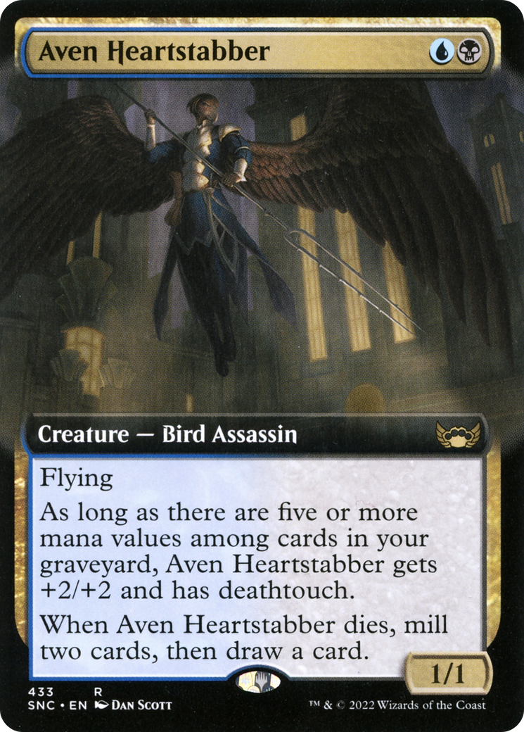 Aven Heartstabber (Extended Art) (433) [Streets of New Capenna] - Deck Out Gaming