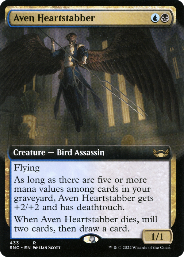 Aven Heartstabber (Extended Art) (433) [Streets of New Capenna] foil - Deck Out Gaming