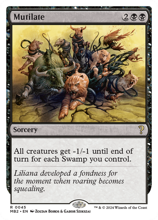 Mutilate (White Border) (45) [Mystery Booster 2] - Deck Out Gaming
