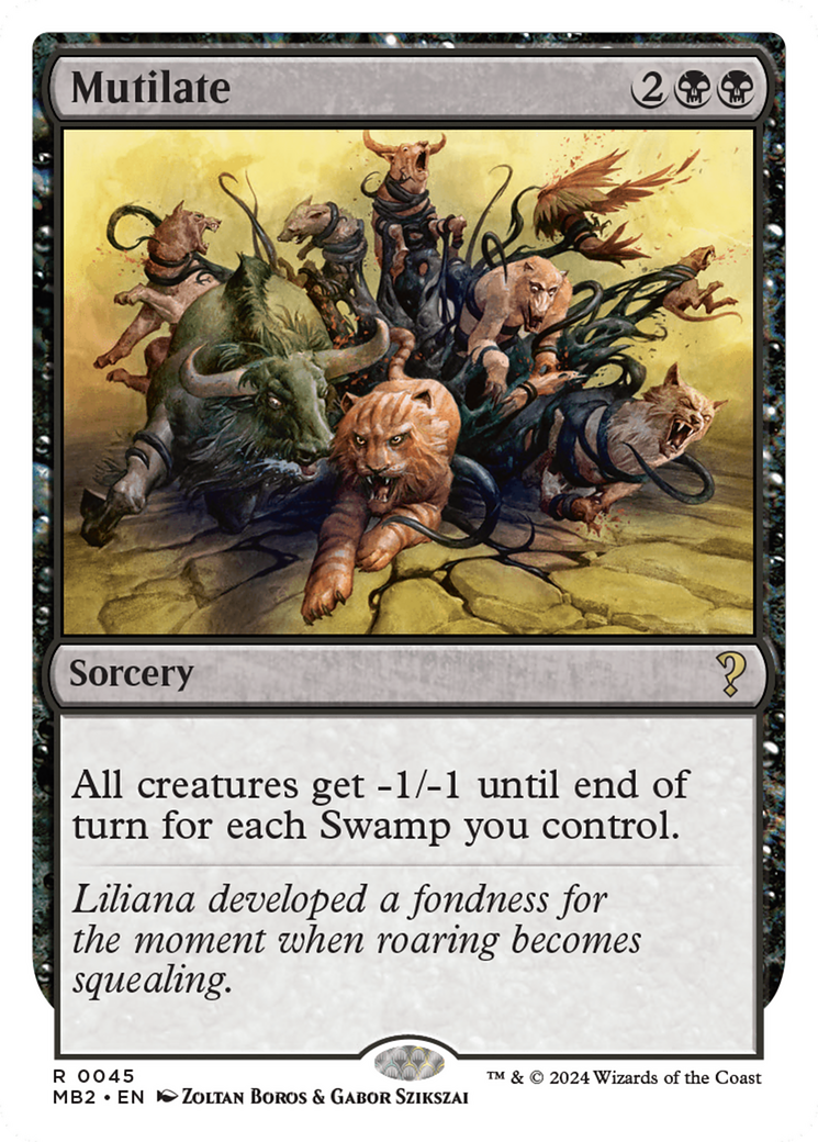 Mutilate (White Border) (45) [Mystery Booster 2] - Deck Out Gaming