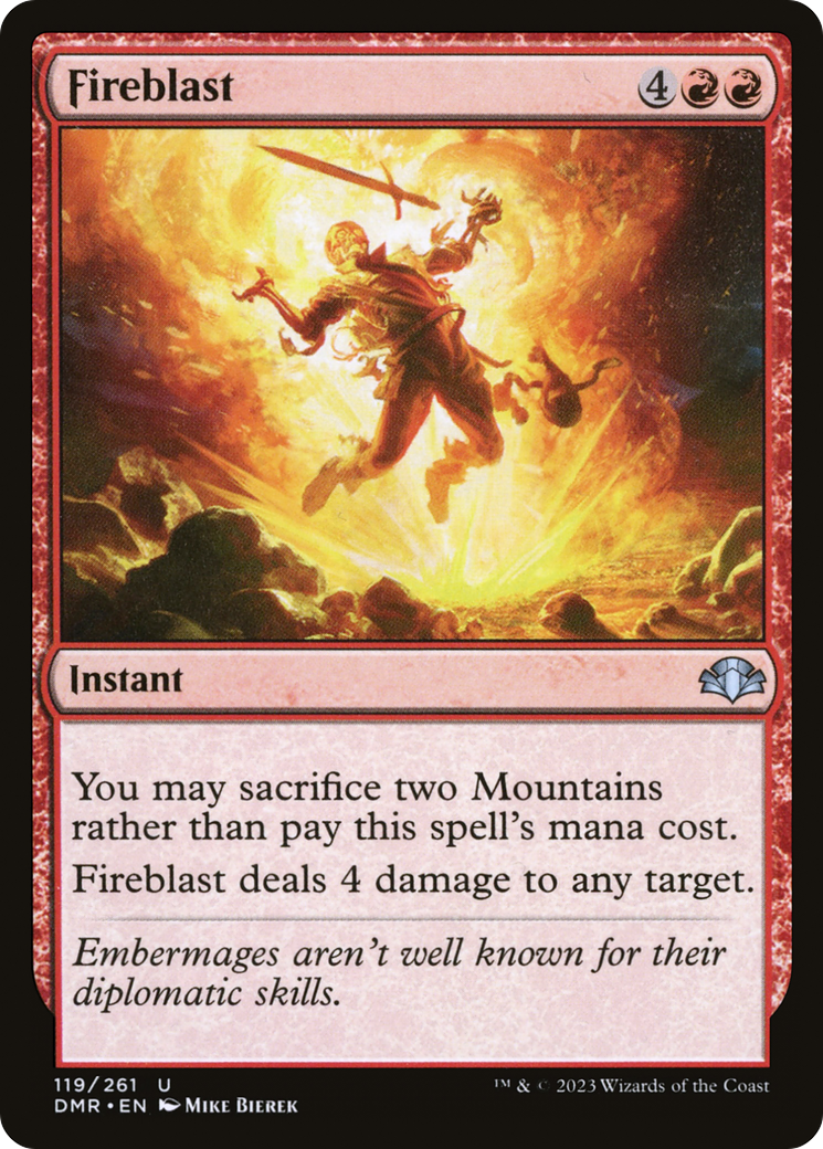 Fireblast (119) [Dominaria Remastered] foil - Deck Out Gaming