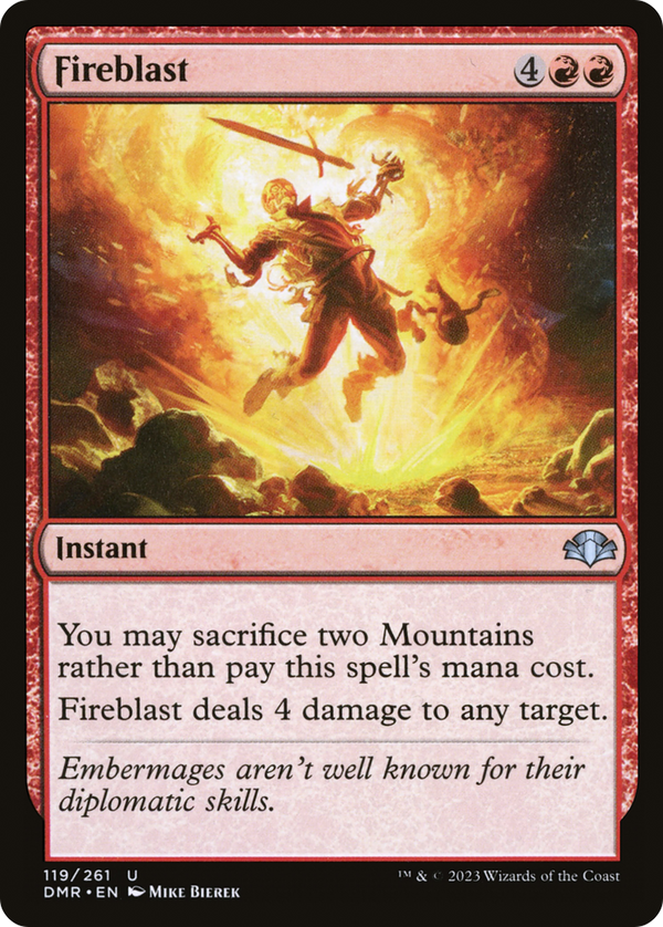 Fireblast (119) [Dominaria Remastered] - Deck Out Gaming