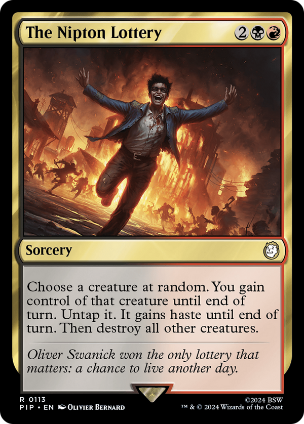 The Nipton Lottery (113) [Fallout] foil - Deck Out Gaming