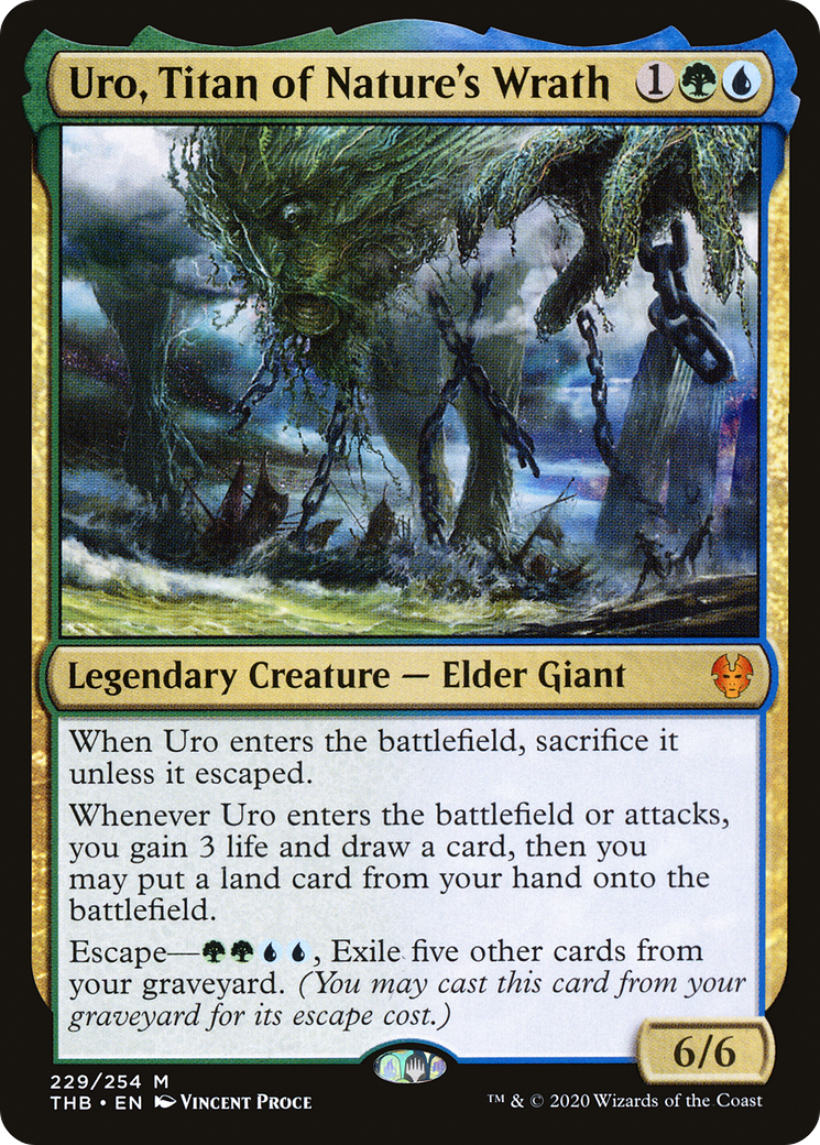 Uro, Titan of Nature's Wrath (229) [Theros Beyond Death] foil - Deck Out Gaming