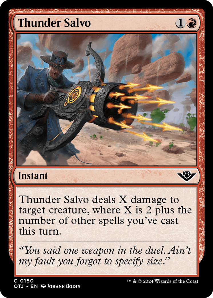 Thunder Salvo (150) [Outlaws of Thunder Junction] - Deck Out Gaming