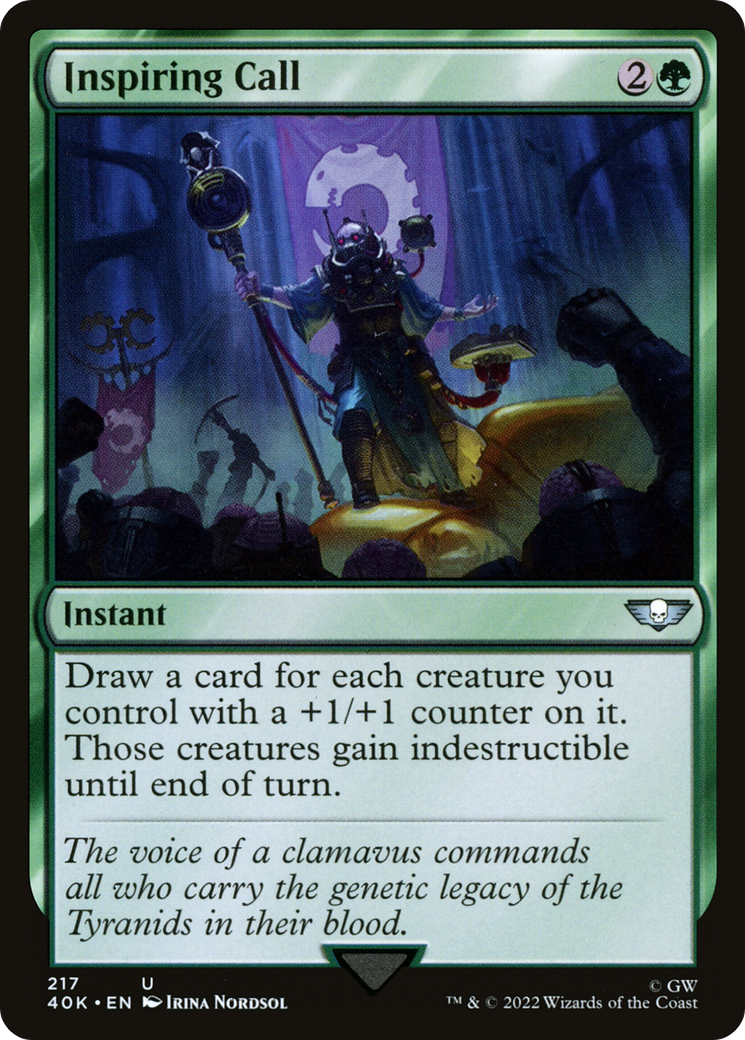 Inspiring Call (217) [Warhammer 40,000 Commander] - Deck Out Gaming