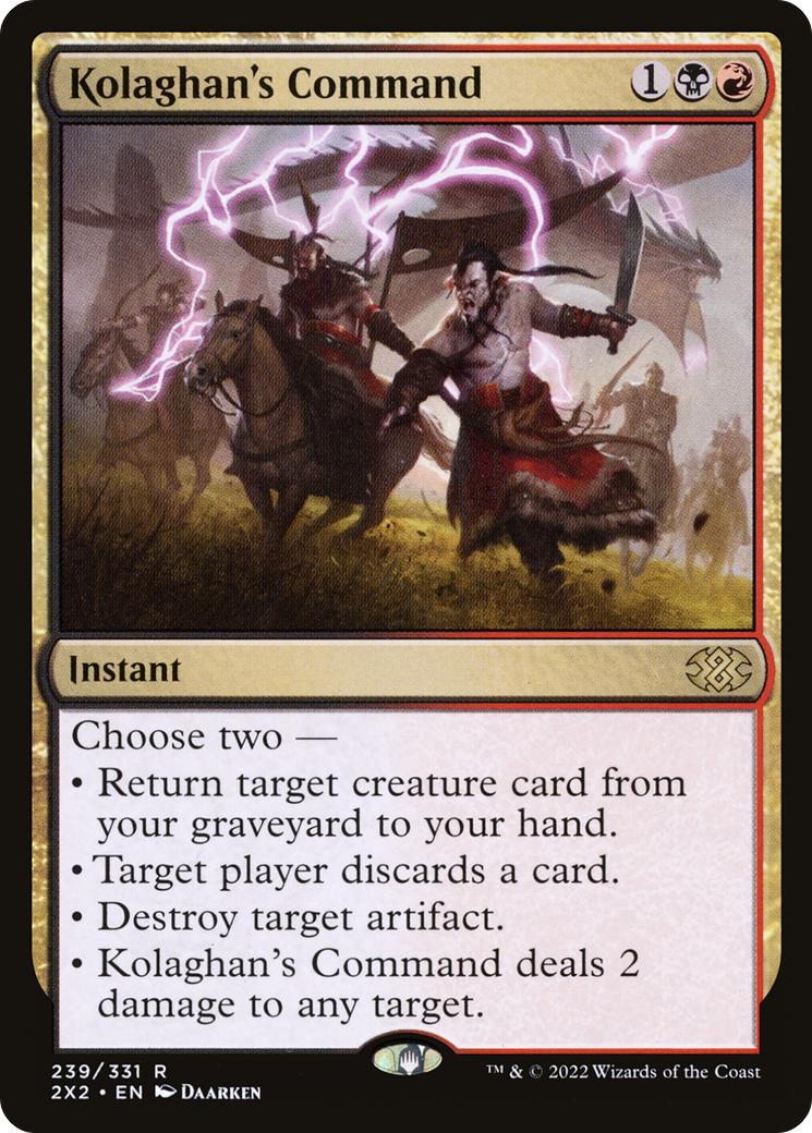Kolaghan's Command (239) [Double Masters 2022] - Deck Out Gaming
