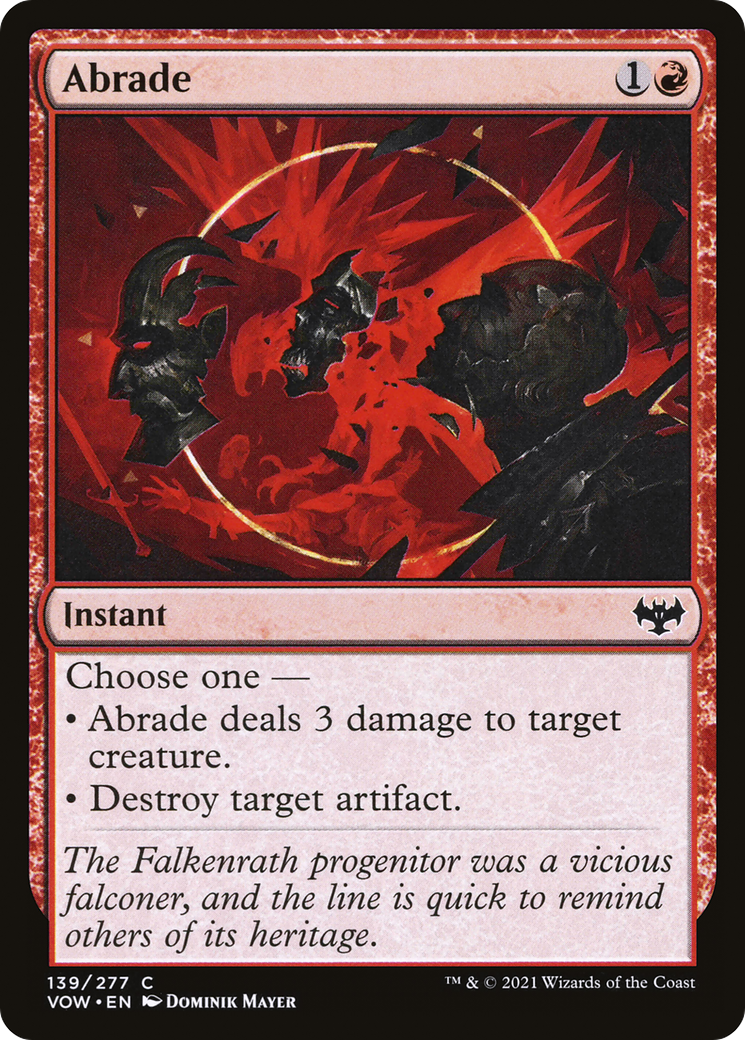 Abrade (139) [Innistrad: Crimson Vow] - Deck Out Gaming