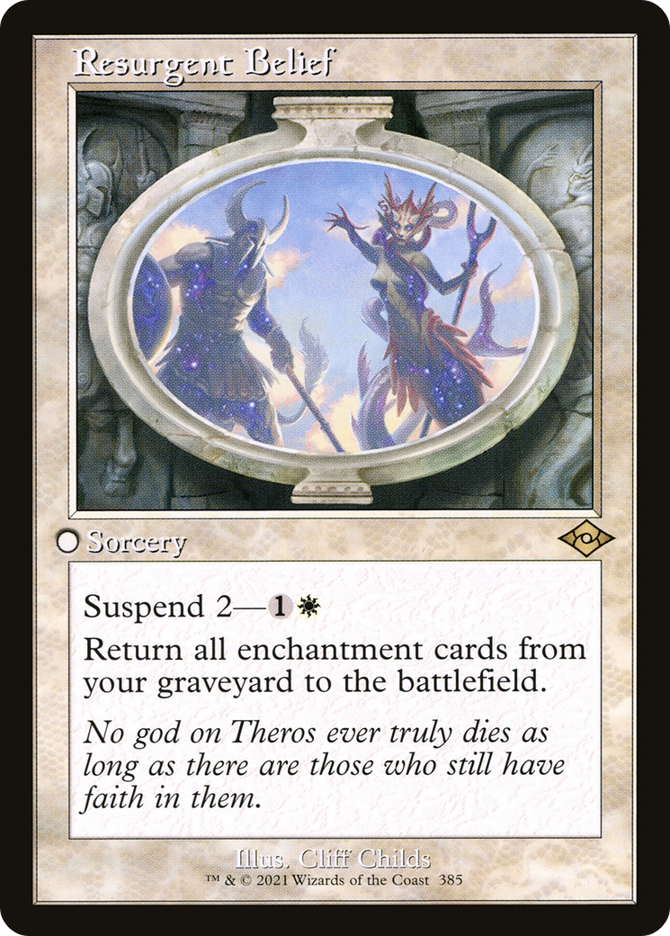 Resurgent Belief (Retro Frame) (385) [Modern Horizons 2] - Deck Out Gaming