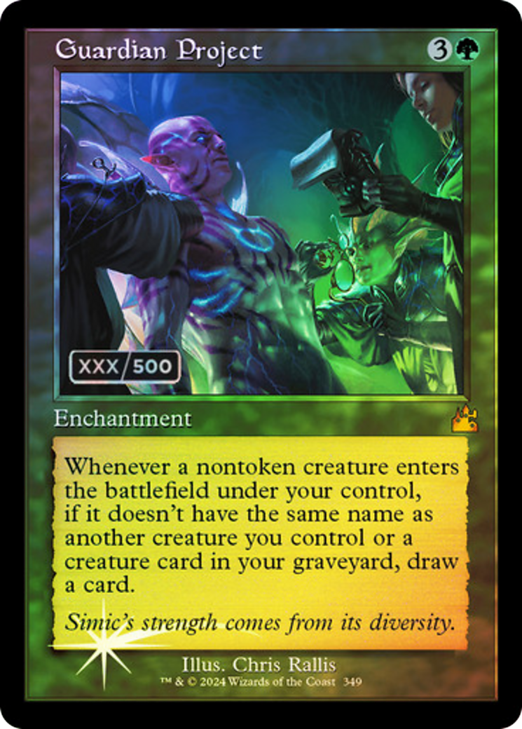 Guardian Project (Retro Frame) (Serial Numbered) (349) [Ravnica Remastered] foil - Deck Out Gaming