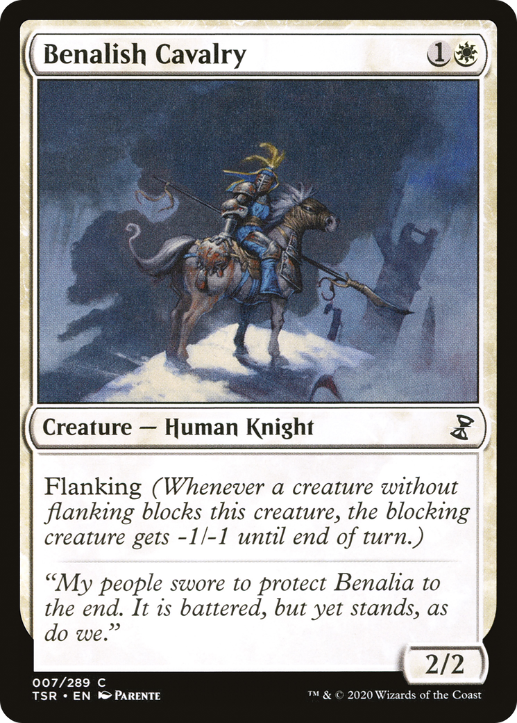 Benalish Cavalry (7) [Time Spiral Remastered] foil - Deck Out Gaming