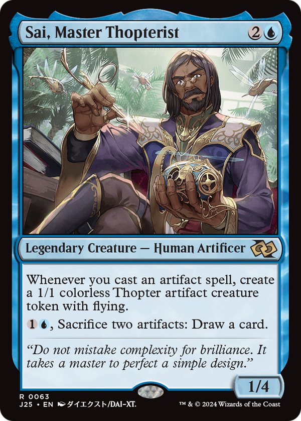 Sai, Master Thopterist (Anime) (63) [Foundations Jumpstart] - Deck Out Gaming