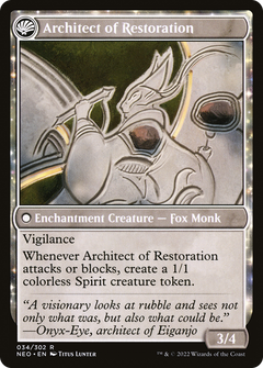 The Restoration of Eiganjo (34) [Kamigawa: Neon Dynasty] - Deck Out Gaming