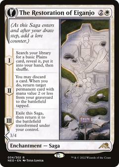 The Restoration of Eiganjo (34) [Kamigawa: Neon Dynasty] - Deck Out Gaming