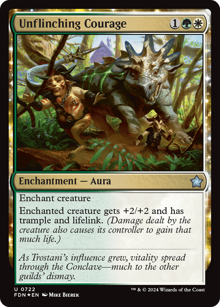 Unflinching Courage (722) [Foundations] foil - Deck Out Gaming