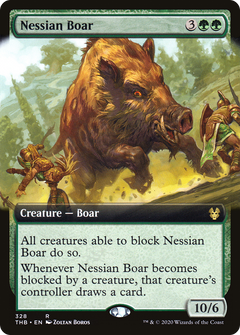 Nessian Boar (Extended Art) (328) [Theros Beyond Death] - Deck Out Gaming