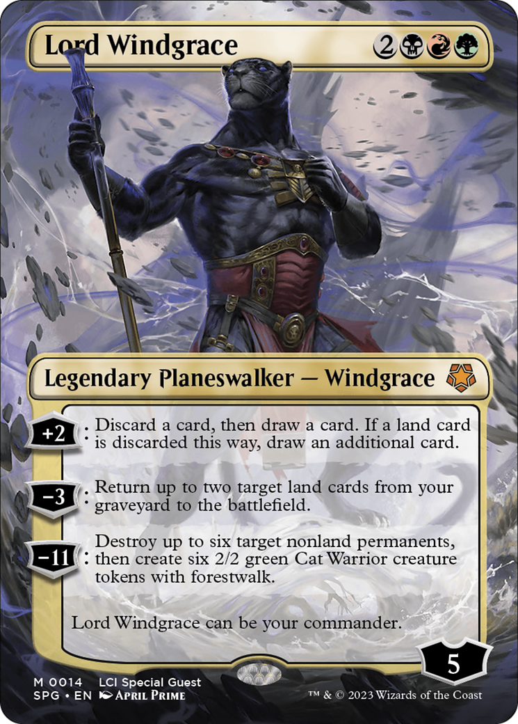 Lord Windgrace (Borderless) (14) [Special Guests] foil - Deck Out Gaming