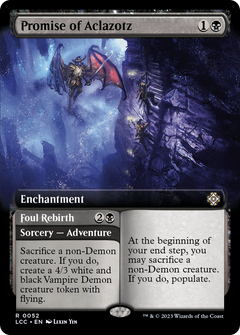 Promise of Aclazotz (Extended Art) (52) [The Lost Caverns of Ixalan Commander] - Deck Out Gaming