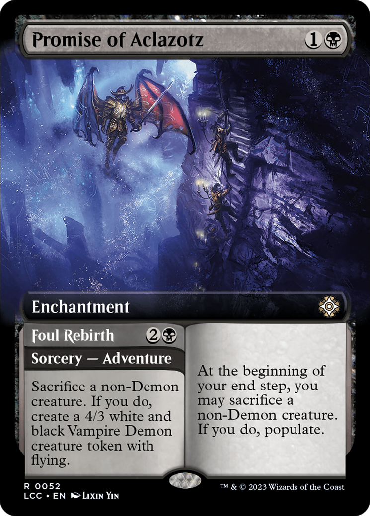 Promise of Aclazotz (Extended Art) (52) [The Lost Caverns of Ixalan Commander] - Deck Out Gaming