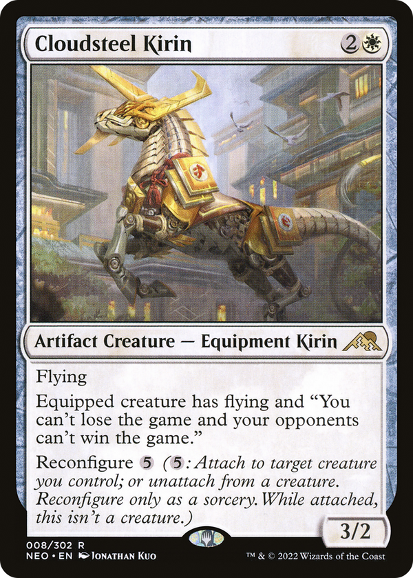 Cloudsteel Kirin (8) [Kamigawa: Neon Dynasty] foil - Deck Out Gaming