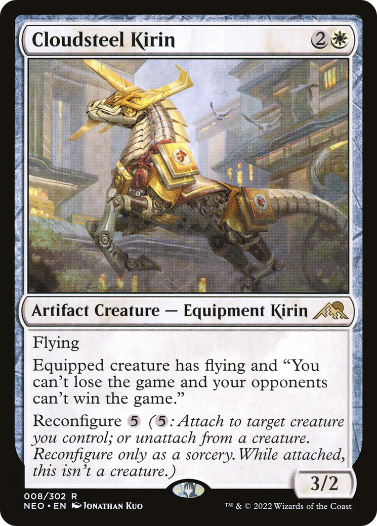 Cloudsteel Kirin (8) [Kamigawa: Neon Dynasty] foil - Deck Out Gaming