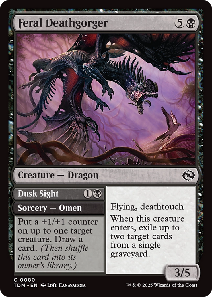 Feral Deathgorger (80) [Tarkir: Dragonstorm] - Deck Out Gaming