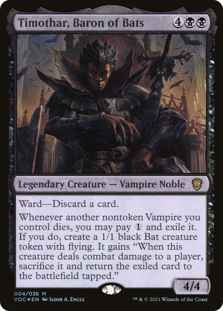 Timothar, Baron of Bats (4) [Crimson Vow Commander] - Deck Out Gaming