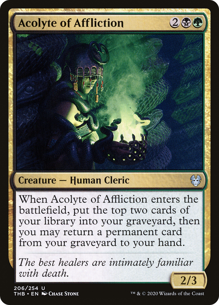 Acolyte of Affliction (206) [Theros Beyond Death] - Deck Out Gaming