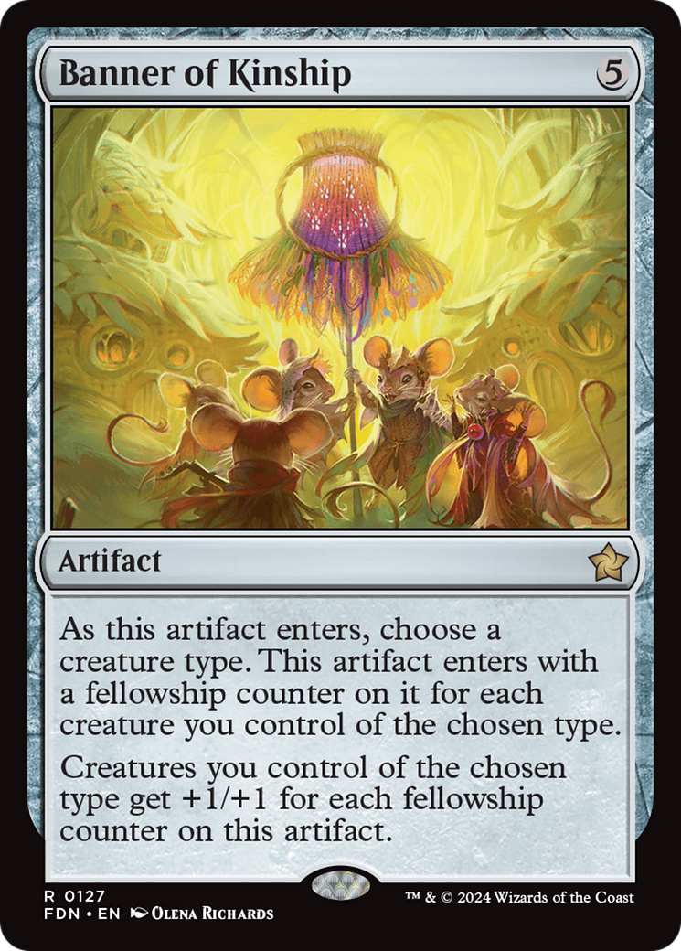 Banner of Kinship (127) [Foundations] foil - Deck Out Gaming