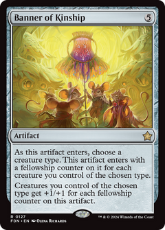 Banner of Kinship (127) [Foundations] foil - Deck Out Gaming
