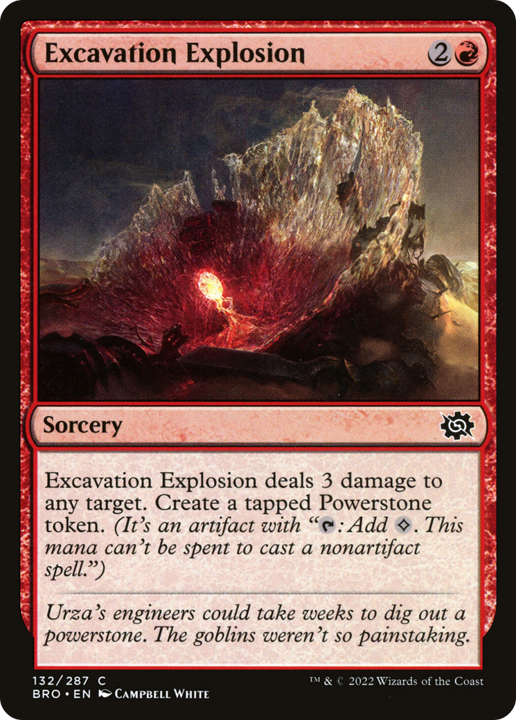 Excavation Explosion (132) [The Brothers' War] foil - Deck Out Gaming