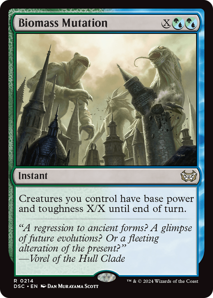 Biomass Mutation (214) [Duskmourn: House of Horror Commander] - Deck Out Gaming