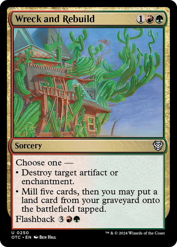 Wreck and Rebuild (250) [Outlaws of Thunder Junction Commander] - Deck Out Gaming
